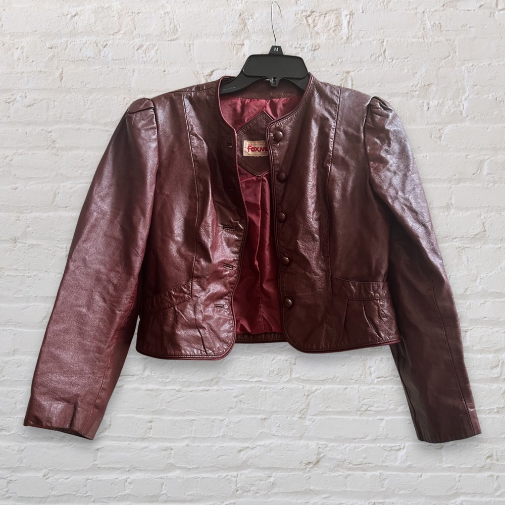 Vintage Foxmoor 70s Leather Jacket | Size 9-10